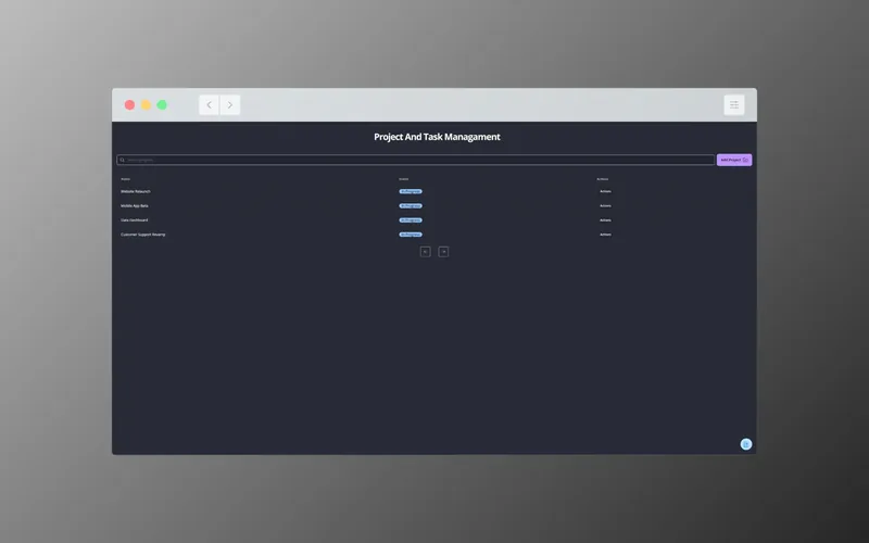 Task and project manager
